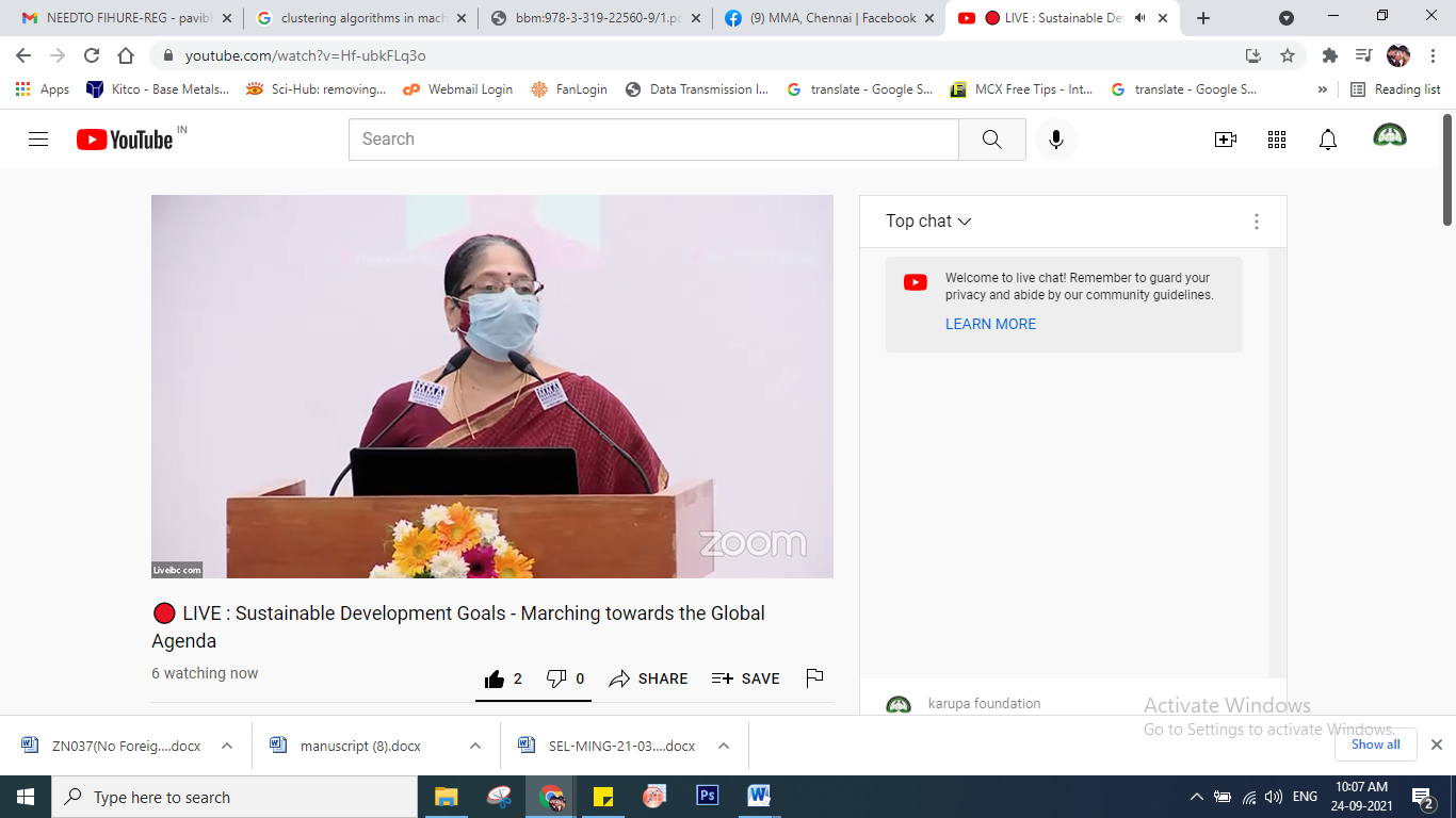 Sustainable Development Goals - Marching towards the Global Agenda